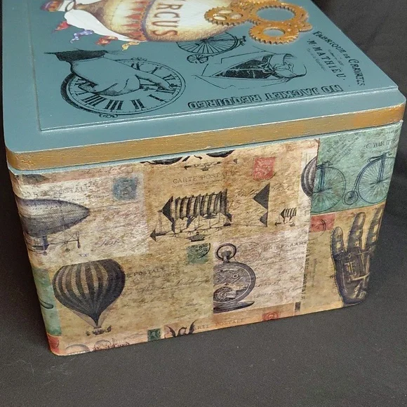 🎁 Circus Themed Hand Crafted Valet Or Memory Box - Picture 4 of 6